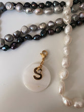 Load image into Gallery viewer, Round Pearl Initial Charms
