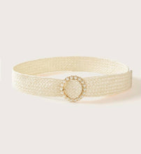 Load image into Gallery viewer, Round Pearl Woven Belt
