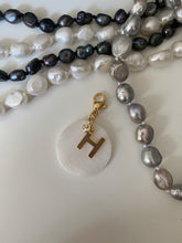Load image into Gallery viewer, Round Pearl Initial Charms

